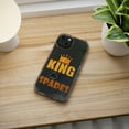 thumbnail image 5 of DistinctInk Clear Case for Apple iPhone 14 PRO (6.1" Screen) - King Of Spades, 5 of 9