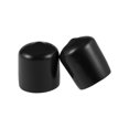 thumbnail image 2 of Uxcell 21mm ID Black Screw Thread Protectors Vinyl End Caps 5 Pack, 2 of 5