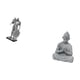 thumbnail image 5 of Estatua Abstracta De Buda, Mono, Caballero De Resina, Arte Nórdico, Adorno Escultural Para Escritorio, Gabinete, Mesa De Oficina, Centro De Mesa, Entrada, Hotel, Patio, Patio Trasero,, 5 of 8