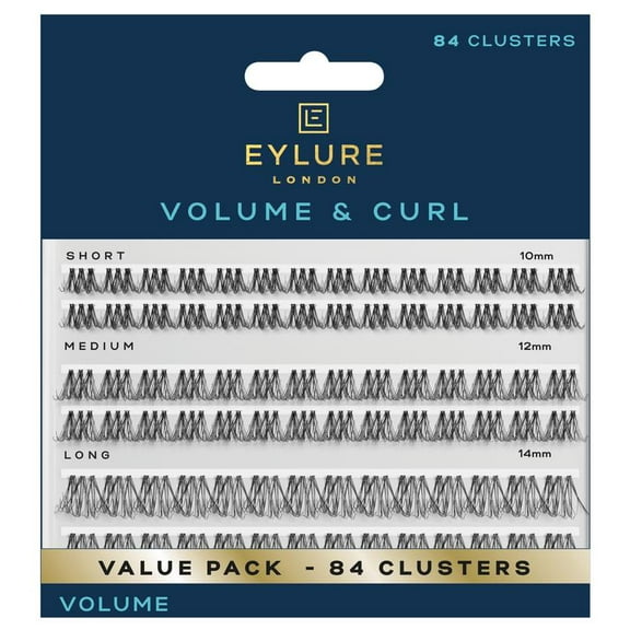 Eylure Volume & Curl Cluster Pack, 84 count