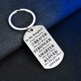 thumbnail image 4 of to My Daughter Inspiration Keychain Keyring Family Graduation Birthday Women Best Friend Jewelry (Love Dad), 4 of 5