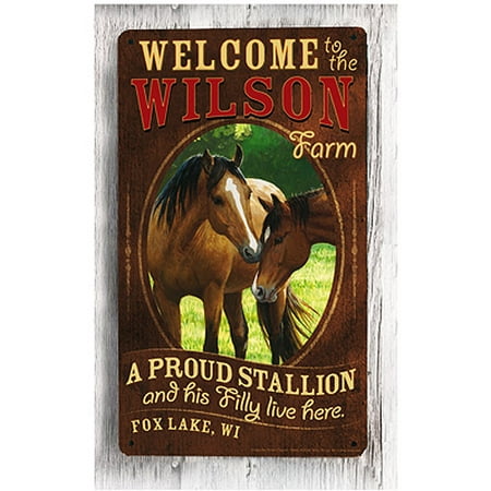 Personalized Metal Sign, Horse