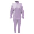 thumbnail image 6 of LEKODE Yoga Sets for Women Womens Winter Sets Long Sweatshirts for Women Womens Long Sleeve Tops Jogging Sets for Women's Long Sleeve Tops for Women Purple L, 6 of 9