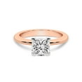 thumbnail image 3 of IGI Certified 6 Carat Princess Shape Lab Grown Diamond Engagement Ring | 14K Rose Gold | Cordelia Knife Edge Solitaire Diamond Ring | FG-VS1-VS2 Quality Friendly Diamonds, 3 of 6