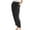 Noir, variante sur FNFYFH Liquidation Pantalon en Coton et Lin pour Femmes, Taille Élastique, avec Poches, Décontracté, Confortable, Uni, Noir