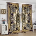 thumbnail image 4 of Bohemian-Style Curtains, Featuring Colourful Paisley Floral Prints, Suitable for Bedrooms, Living Rooms and Kitchens As Blackout Curtains.72X63 Inch, 4 of 5