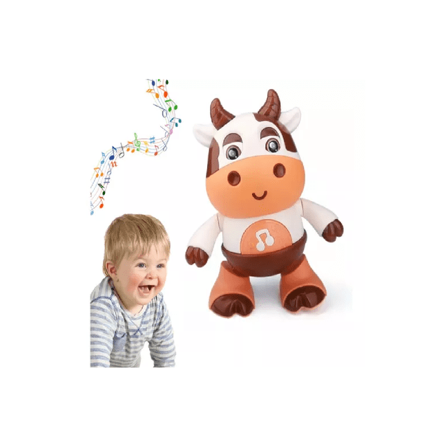 Juguetes Para Bebé De Vaca Con Música Función De Sensor.