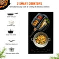 thumbnail image 4 of KFFKFF 1800W Stove Top Touch Control 12 inch Electric Cooktop 2 Burners, 4 of 9