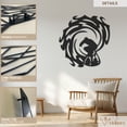 thumbnail image 2 of Violaura Surfer Metal Wall Art - Easy to Install Hanging Perfect for Home, Living Room Decor (60" x 60"), 2 of 8