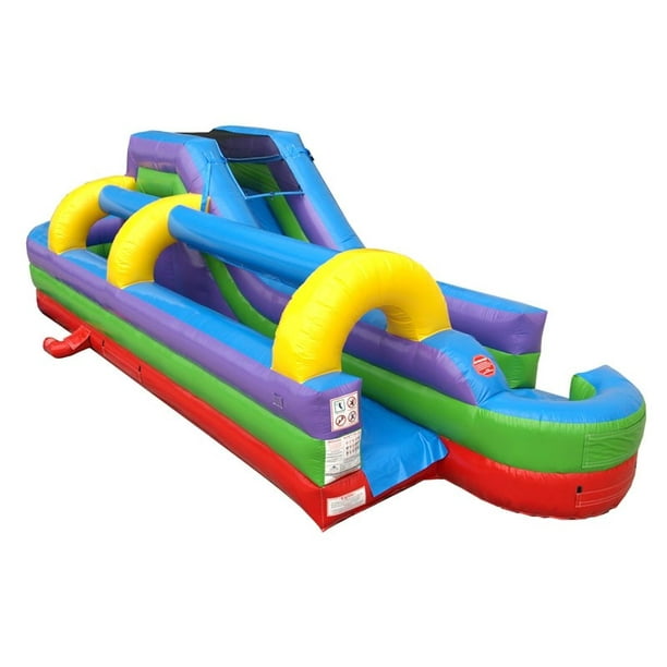 Pogo Commercial Inflatable Water Slide with Slip n Slide Combo, Retro