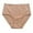 Khaki, variant on Plus Size Underwear for Women High Waist Striped Women's Panties Tummy Control Briefs