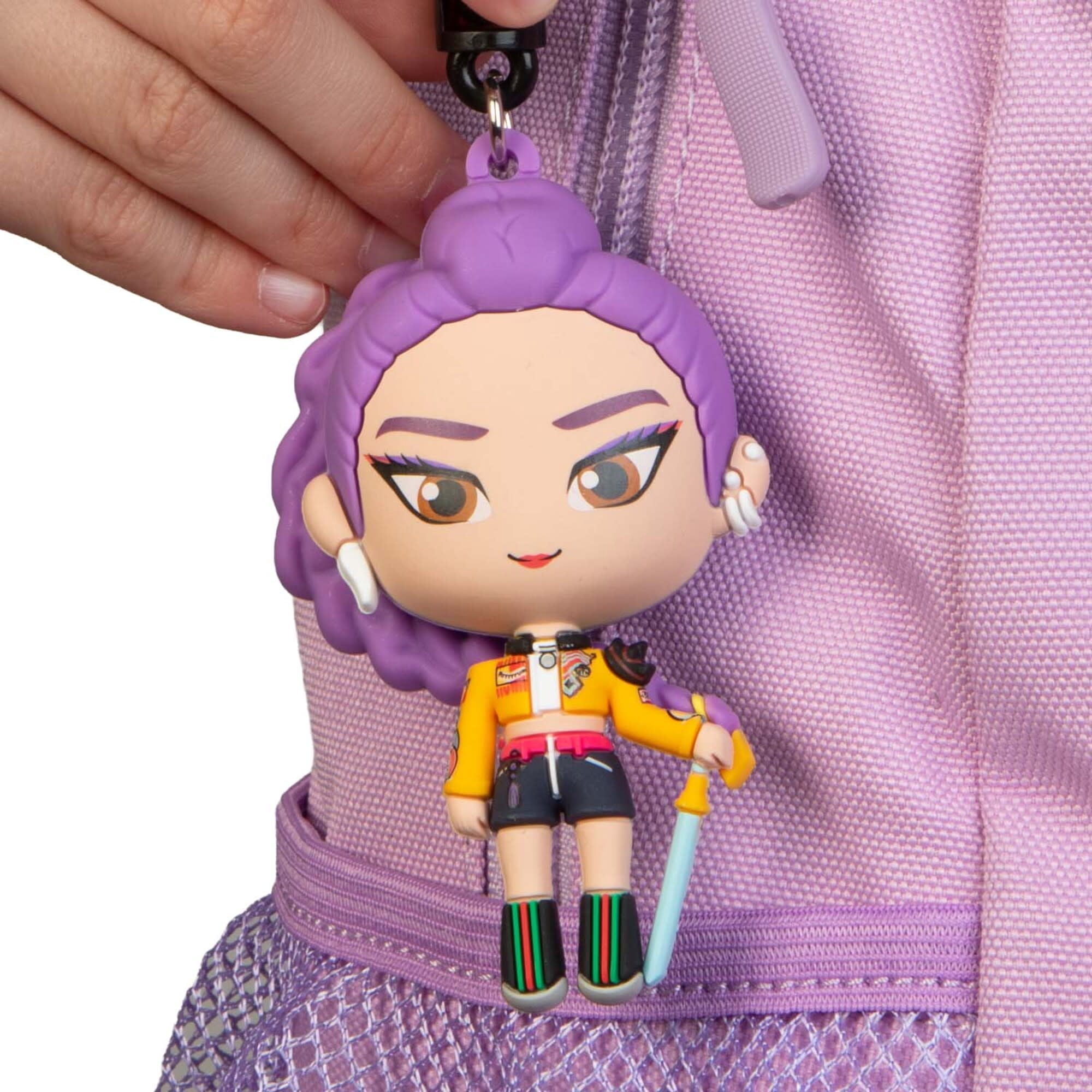Netflix: Backpack Clip Blind Bag - KPOP Demon Hunters - 3" Mystery Collectible Figure, 3D Sculpt Characters, Metal Clip & Chain, Surprise Licensed Toy