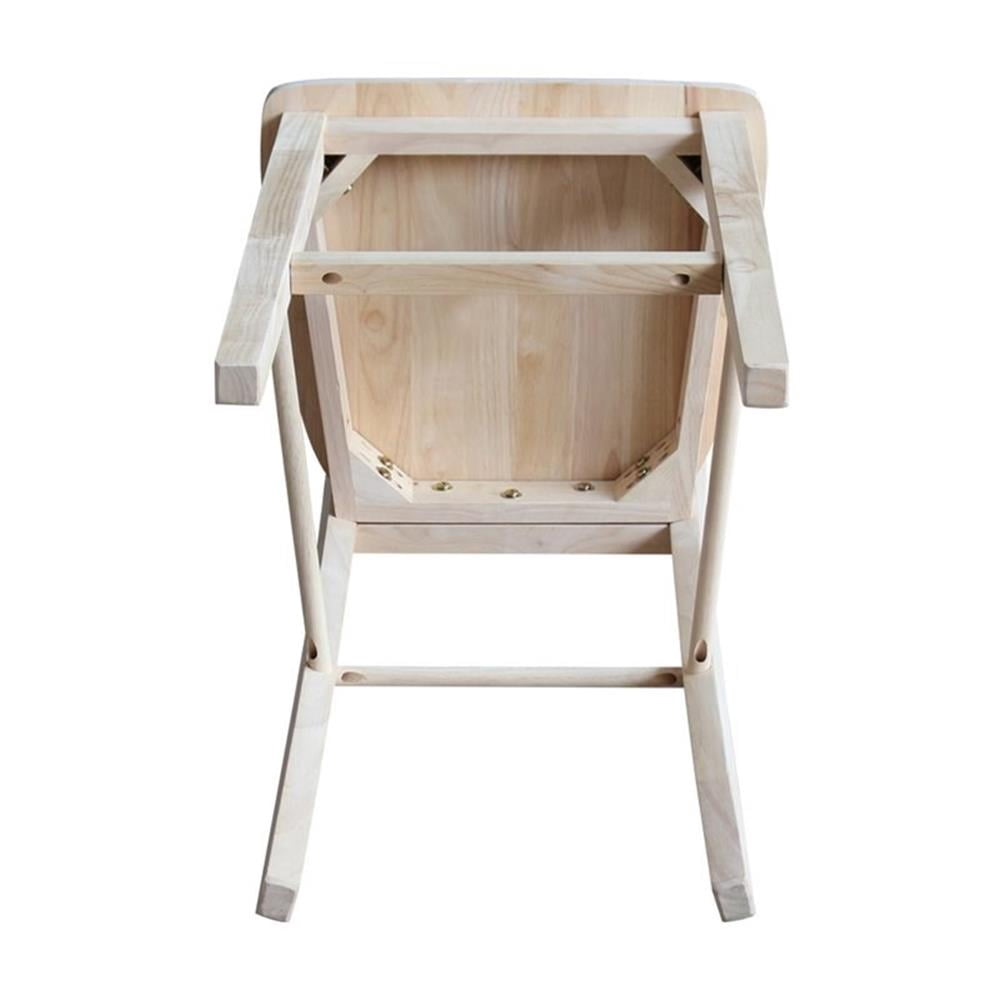 International Concepts S-403 Madrid Barheight Stool, 30", Ready To Finish