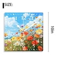 thumbnail image 2 of 10 Inch Wall Clock Battery Operated Silent Clock Decorative for Office, Kitchen, Outdoor, Living RoomOil Painting Colorful Spring Rural Landscape Elegant, 2 of 4