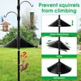 thumbnail image 6 of UU&T Squirrel Shield 20 Inch Plastic Wrap Around Baffle for Outdoor Wild Bird Seed Feeder, Squirrel Proof, Black, 6 of 8