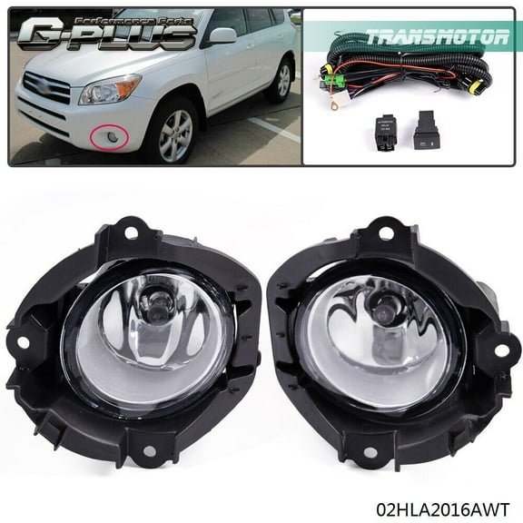 Fits 2006 - 2008 for Toyota RAV4 Front Bumper Clear Fog Light Driving Light -