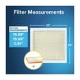 thumbnail image 3 of Filtrete 20x20x1 HVAC Furnace Air Filter, MPR 800 MERV 10, Micro Particle Reduction, 6 Pack, 3 of 11