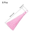 thumbnail image 2 of Unique Bargains 3.7' Silky Bookmark Tassels with Loop for DIY Craft Accessory, 8Pack Light Pink, 2 of 5