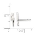 thumbnail image 2 of FB Jewels Sterling Silver Lightning Bolt Post Earrings, 2 of 2