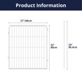 thumbnail image 3 of SunsGrove Decorative Garden Fence 32 in(H) x 4.5 ft(L) 2 Panels, Heavy Duty Metal Animal Barrier Fence, No Door, Flower Bed Fencing, White, 3 of 9