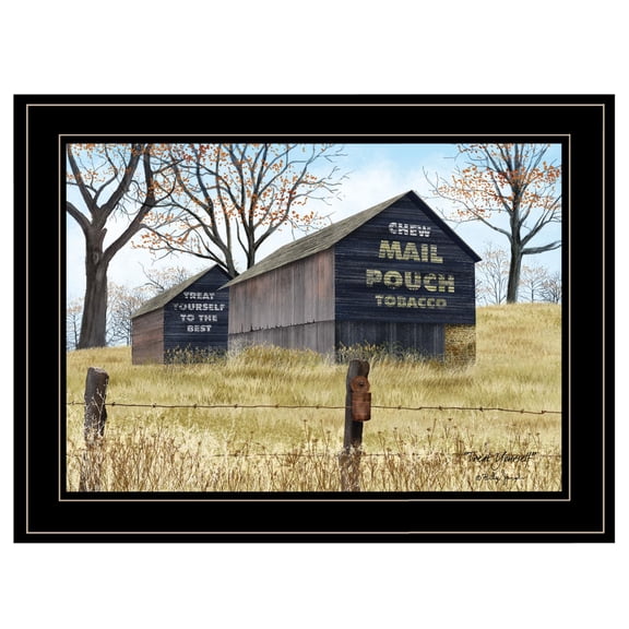 TrendyDecor4U Treat Yourself (Mail Pouch Barn) Framed Print BJ1099-704G