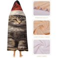 thumbnail image 4 of Christmas Cat Gifts Wearable Blanket for Adults Bed Throw Blanket Soft Cozy Warm Hooded Blankets for Kids Men Women, 4 of 6