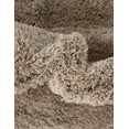 thumbnail image 3 of Unique Loom Studio Solid Shag Collection Area Rug - Sky (9' x 12' 2" Rectangle Taupe), 3 of 6
