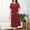 Wine, variant on Naittoop Nightgowns for Women House Dress with Pockets Button Down Sleepshirt Short Sleeve Nightshirt Housecoat