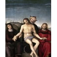 thumbnail image 2 of Perugino, Pietro 20x24 Black Ornate Wood Framed with Double Matting Museum Art Print Titled - Pieta, 2 of 4
