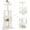 Beige, variant on 45in Cat Tree Tower with Big Condo for Indoor Kitten,Cat Tower with Scratching Post,Scratching Board and Cat Toys,Multi-Level,Small Space,Transformer Cat Tree, Beige(New)