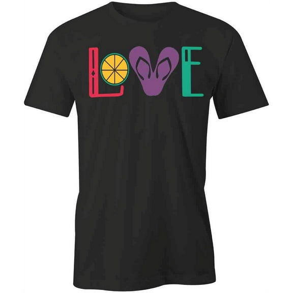 Love T-Shirt | Cute Romantic Black Tee Gift