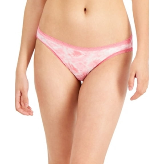 Jenni Women’s Lace Trim Bikini Underwear, Pink, XXXL