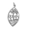 thumbnail image 2 of 925 Sterling Silver Necklace w/ "Guam" Palm Tree Pendant, 2 of 4