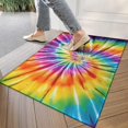 thumbnail image 4 of Colorful Rainbow Tie Dye Spiral Pattern Door Rugs,Washable Non Slip Door Mats Indoor,Decorative Door Mats,Entry Mat Indoor for Entrance,Bedroom,Kitchen,Bathroom,17"x30", 4 of 6