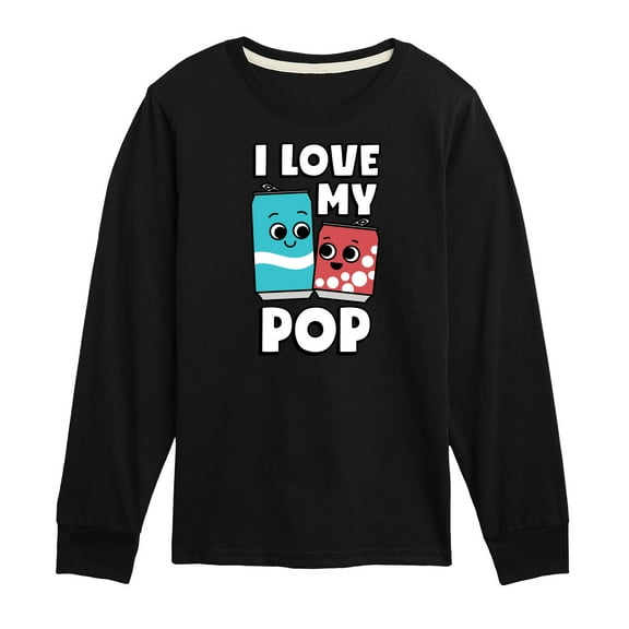 Instant Message - I Love My Pop - Toddler & Youth Long Sleeve Graphic T-Shirt