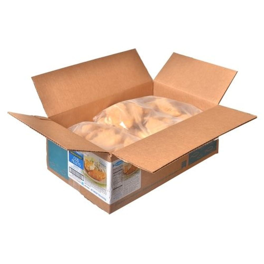 King and Prince Tavern 2 to 3 Ounce Battered Cod Fillet, 10 Pound