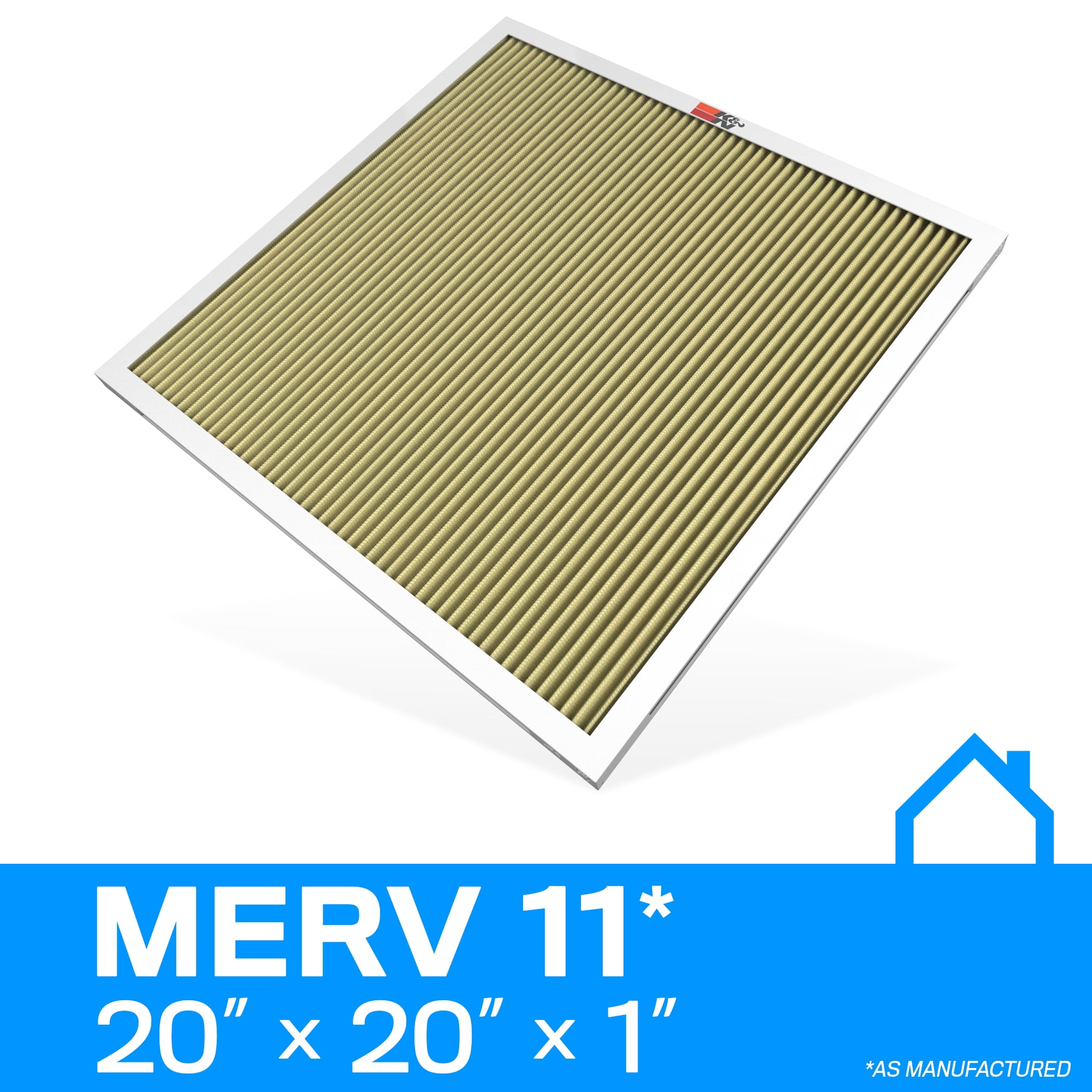 GOLD FRAME Reusable 20x20x1 Electrostatic Washable Permanent A/C Furnace Air Filter