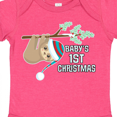 thumbnail image 4 of Inktastic Babys 1st Christmas Sloth Boys or Girls Baby Bodysuit, 4 of 5