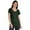 Heather Dark Green, variant on Inkmeso Inkmeso Womens Scoop-Neck T-shirt Short Sleeve Summer Basic Tee