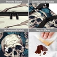 thumbnail image 4 of Skeleton Double Layered Insulated Lunch Bag with Two Compartments, Large Capacity, Hand-Carry Refrigerated Lunch Bags, 7.1x11.4x16.1 Inches, 4 of 6