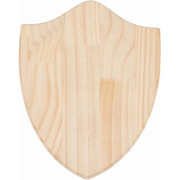 Wood Shield Plaque 12.6x9.8 inch Signboard Wooden Signs Unpainted Blank Signboards Backer Board Unfinished Wood Crafts for Woodburning Carving Crafting Home Decor Hanging Deer Head