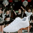 thumbnail image 3 of GlideMoves White Cheer Shoes Girls Dance Sneakers Women Training Competition Tumbling Athletic Mesh style breathable 2316 Women 8.5, 3 of 7
