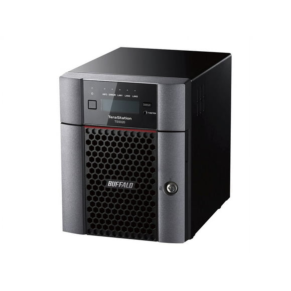 BUFFALO TeraStation 5020 Series TS5420DN3204 - NAS server - 4 bays - 32 TB - SATA 6Gb/s - HDD 8 TB x 4 - RAID RAID 0, 1, 5, 6, 10, JBOD - RAM 8 GB - Gigabit Ethernet / 10 Gigabit Ethernet - iSCSI support - TAA Compliant