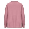 thumbnail image 4 of Fnooota Womens Sweaters, Lightweight Crew Neck Plus Size Long Sleeve Pullover Tops Pink Size M, 4 of 6