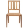 thumbnail image 4 of Belmont Home Copley Modern 17.25" Teak Wood Dining Chair in Natural (Set of 2), 4 of 11