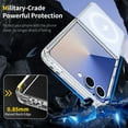 thumbnail image 7 of Dteck Magnetic Case for Samsung Galaxy Z Flip 7,Slim Hard PC Translucent Frosted Case Compatible with MagSafe Shockproof Cover for Galaxy Z Flip 7,Clear, 7 of 7