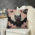 thumbnail image 2 of Halloween Pillow Cover Ghost with Bow Pumpkin Decoration Holiday Farmhouse Pillow Case Decor for Home Sofa Couch, 2 of 5