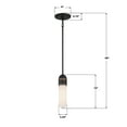 thumbnail image 3 of Crystorama Lighting Group CAP-8511-MK-TG Capsule 3" Wide Led Mini Pendant - Gold, 3 of 7