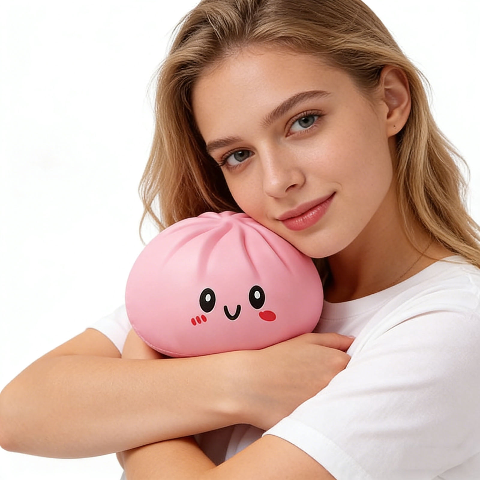 Giant Dumpling Squishy 10 Inch Jumbo Dumpling Stress Ball Soft Squeeze Decompression Dough Anxiety Relief Fidget Toy