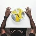 thumbnail image 4 of JIAHomeV Horloge Murale Style Décoration Maison pour Salon Chambre Affichage 24 Heures Horloge Suspendue Moderne en Panneau Densité avec Design A, Taille Unique, 4 of 5
